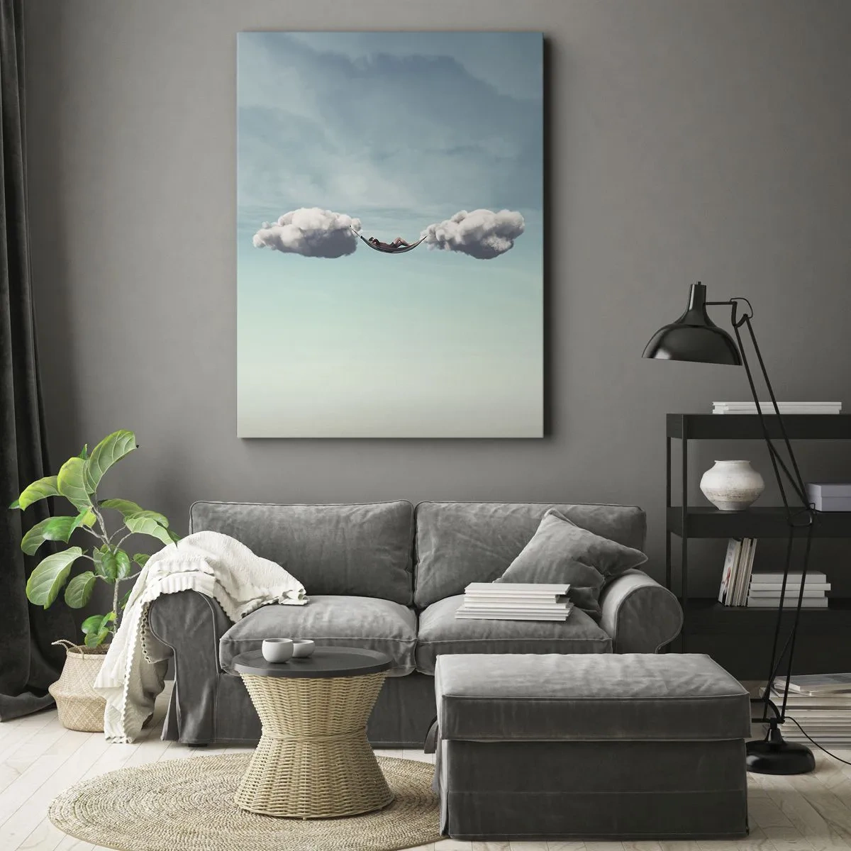 Canvastavla - Bild på duk - Stundens salighet - 50x70 cm