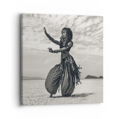 Canvastavla - Bild på duk - Sydliga öars dans - 40x40 cm