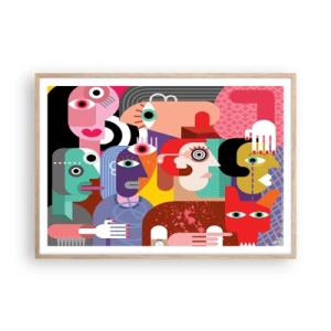 Affisch i ram av ljusek - Vi är från Picasso - 100x70 cm