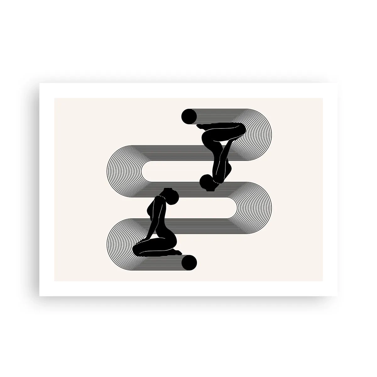 Affisch - Sensuell symmetri - 70x50 cm