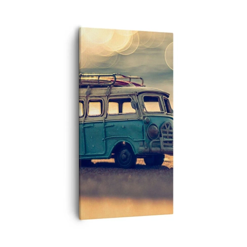 Canvastavla - Bild på duk - Slut på smågudarna: pengar och arbete - 55x100 cm