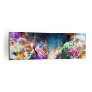 Canvastavla - Bild på duk - Glatt mot mörkret - 160x50 cm