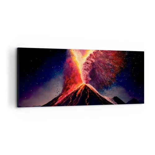 Canvastavla - Bild på duk - Skönhet och skräck - 100x40 cm