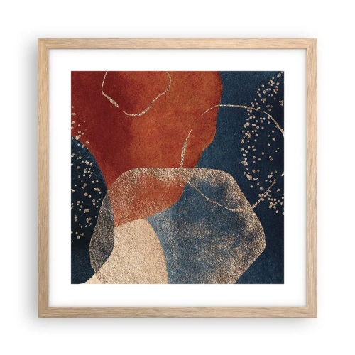Affisch i ram av ljusek - Existensens lätthet - 40x40 cm