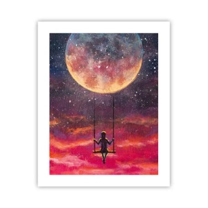 Affisch - Sväva i molnen - 40x50 cm