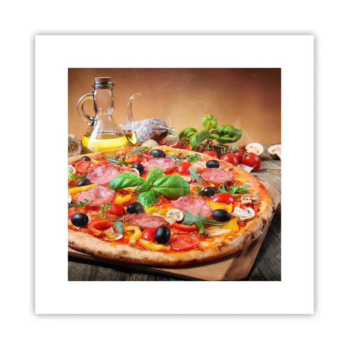 Affisch - Med riktig italiensk smak - 30x30 cm