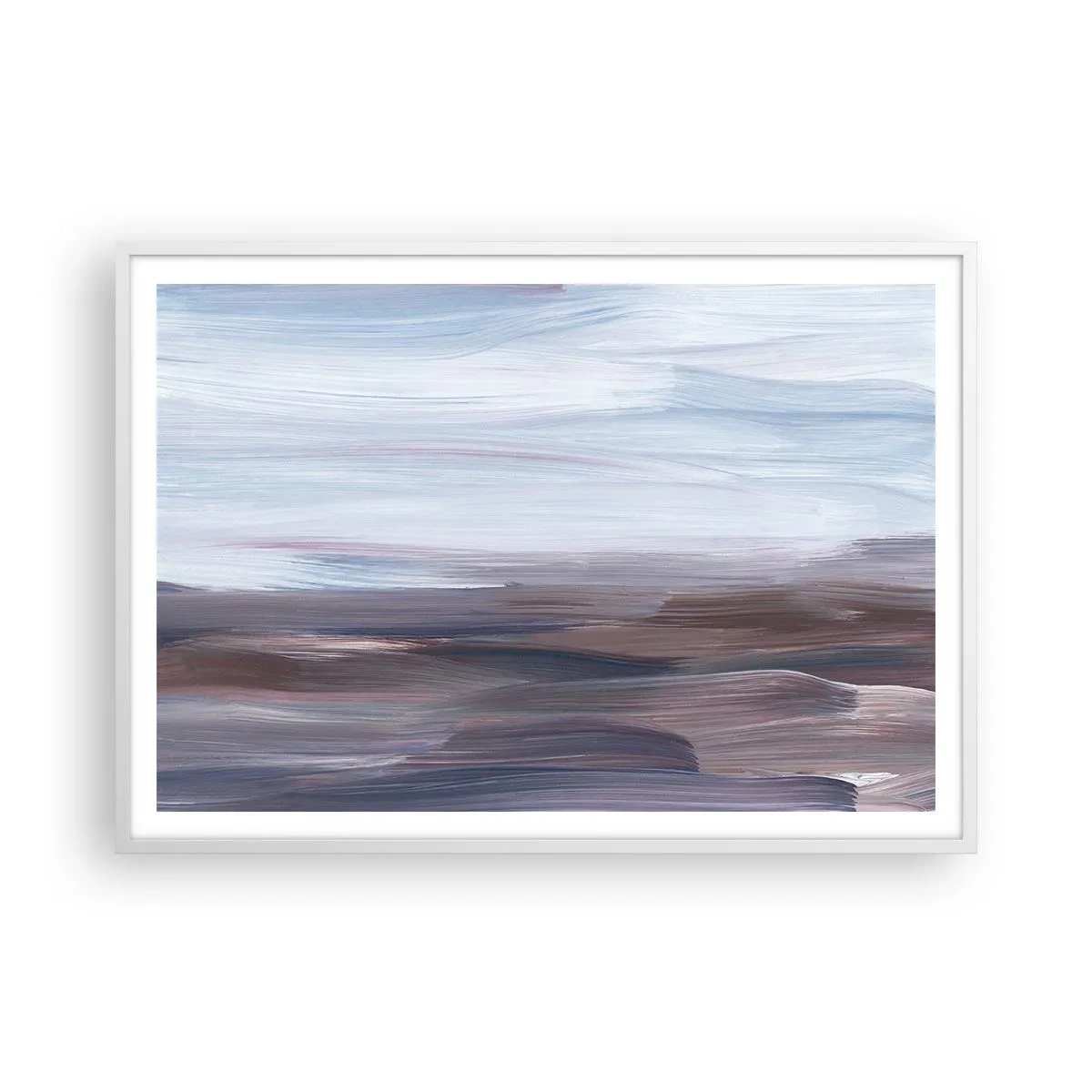 Affisch i vit ram - Element: vatten - 100x70 cm