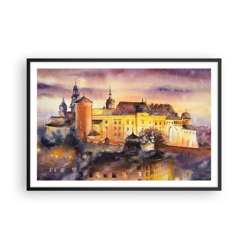 Affisch i svart ram - En historia och en berättelse - 91x61 cm