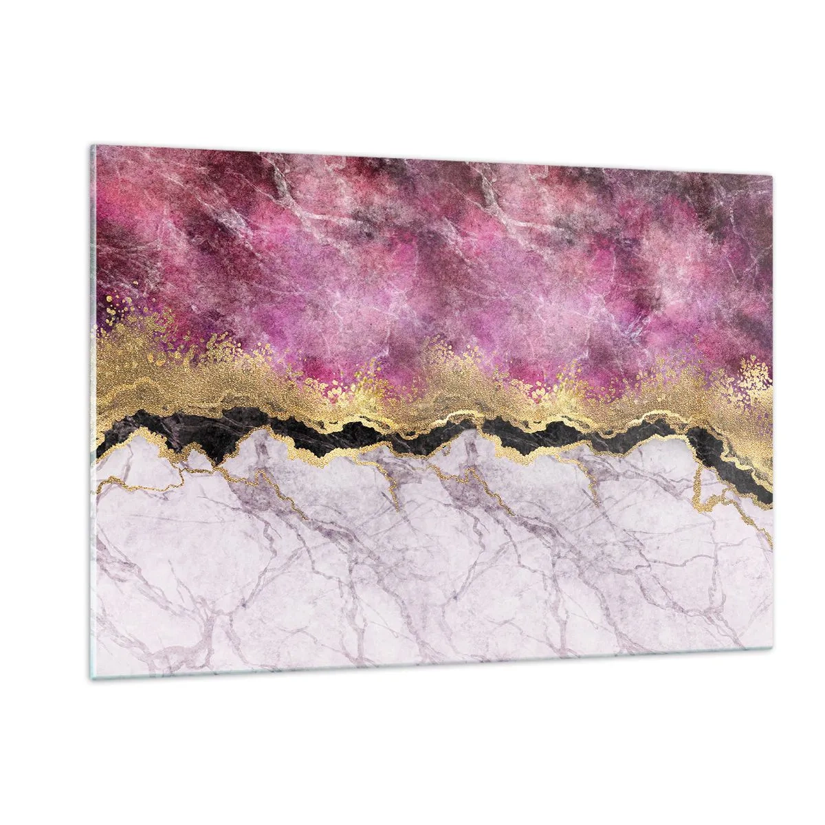 Glastavla - Bild på glas - På gränsen - 120x80 cm
