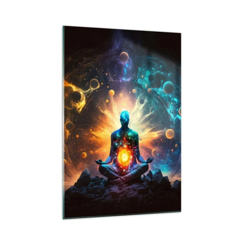 Glastavla - Bild på glas - Kosmisk stillhet - 70x100 cm