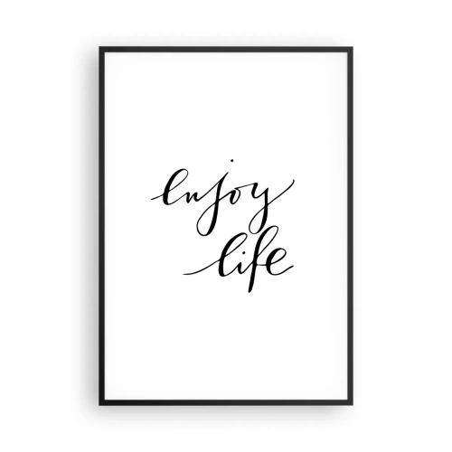 Affisch i svart ram - Ingenting att tillägga… - 70x100 cm