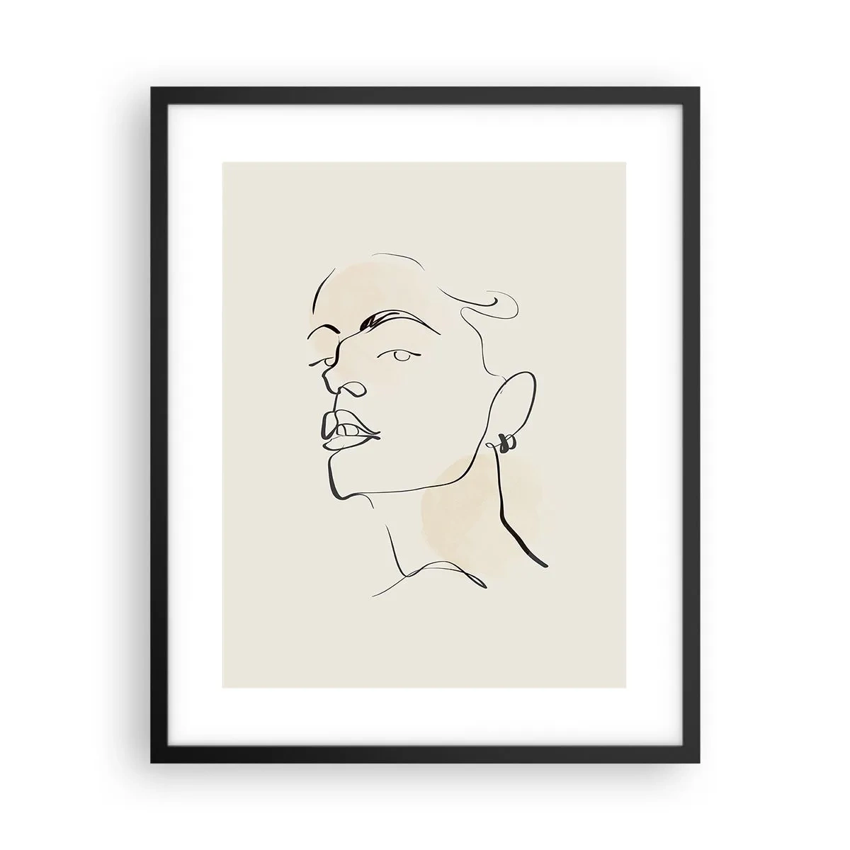 Affisch i svart ram - Stolt blick - 40x50 cm