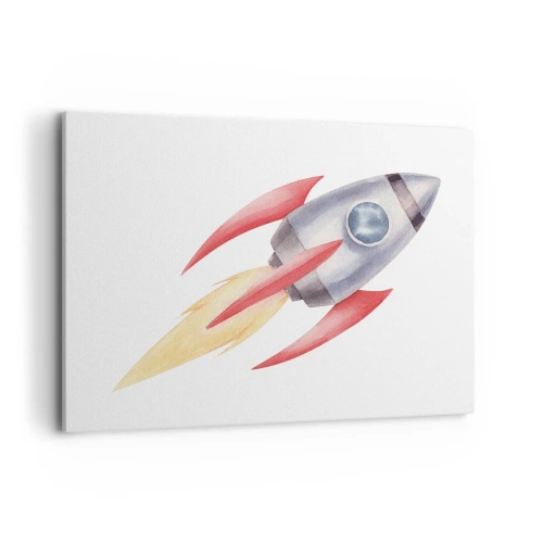 Canvastavla - Bild på duk - Högre, snabbare, längre - 100x70 cm