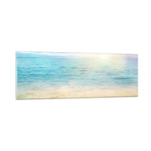 Glastavla - Bild på glas - Det stora blåa - 90x30 cm