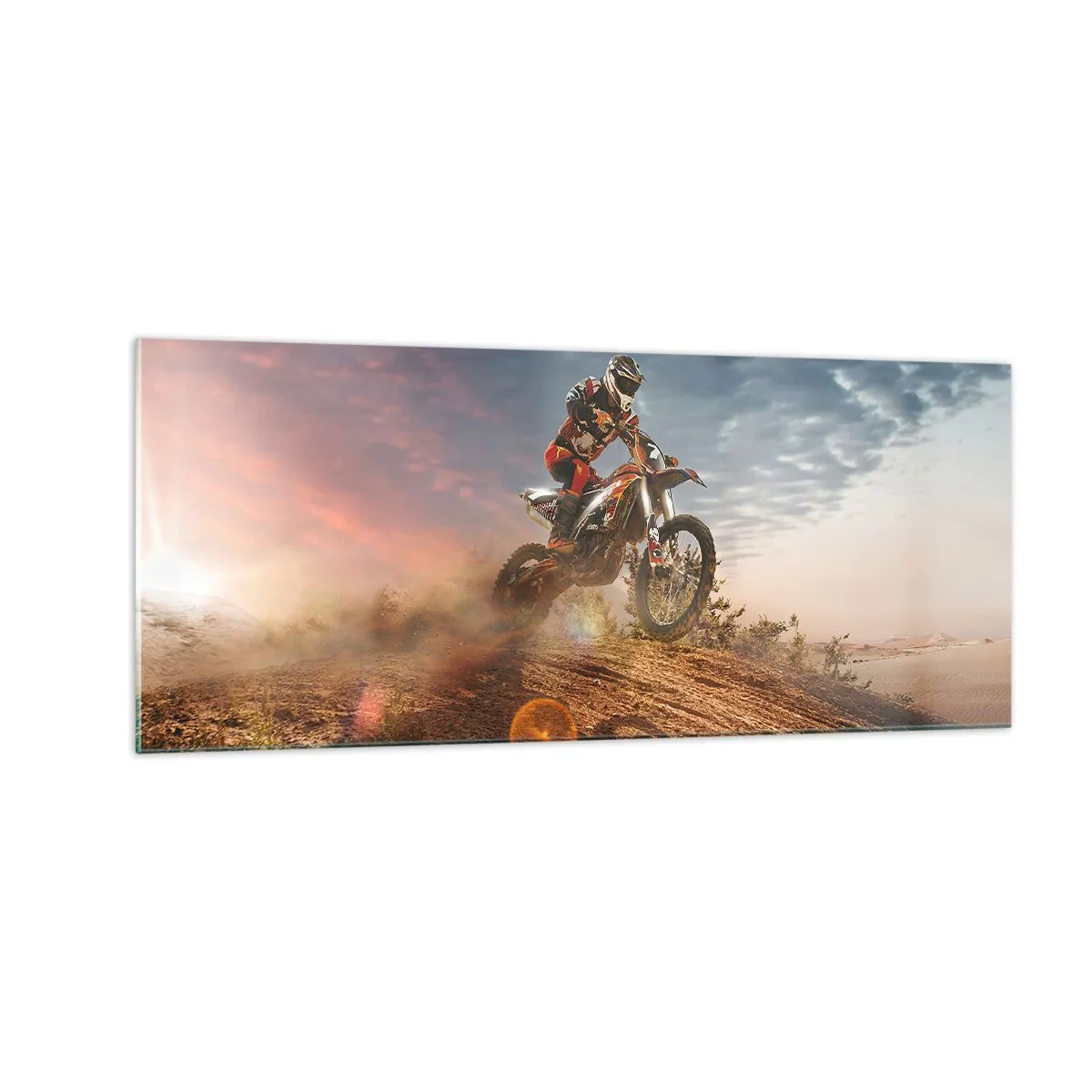 Glastavla - Bild på glas - För segern - 100x40 cm