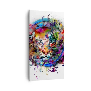 Canvastavla - Bild på duk - Lurar bakom regnbågen - 55x100 cm