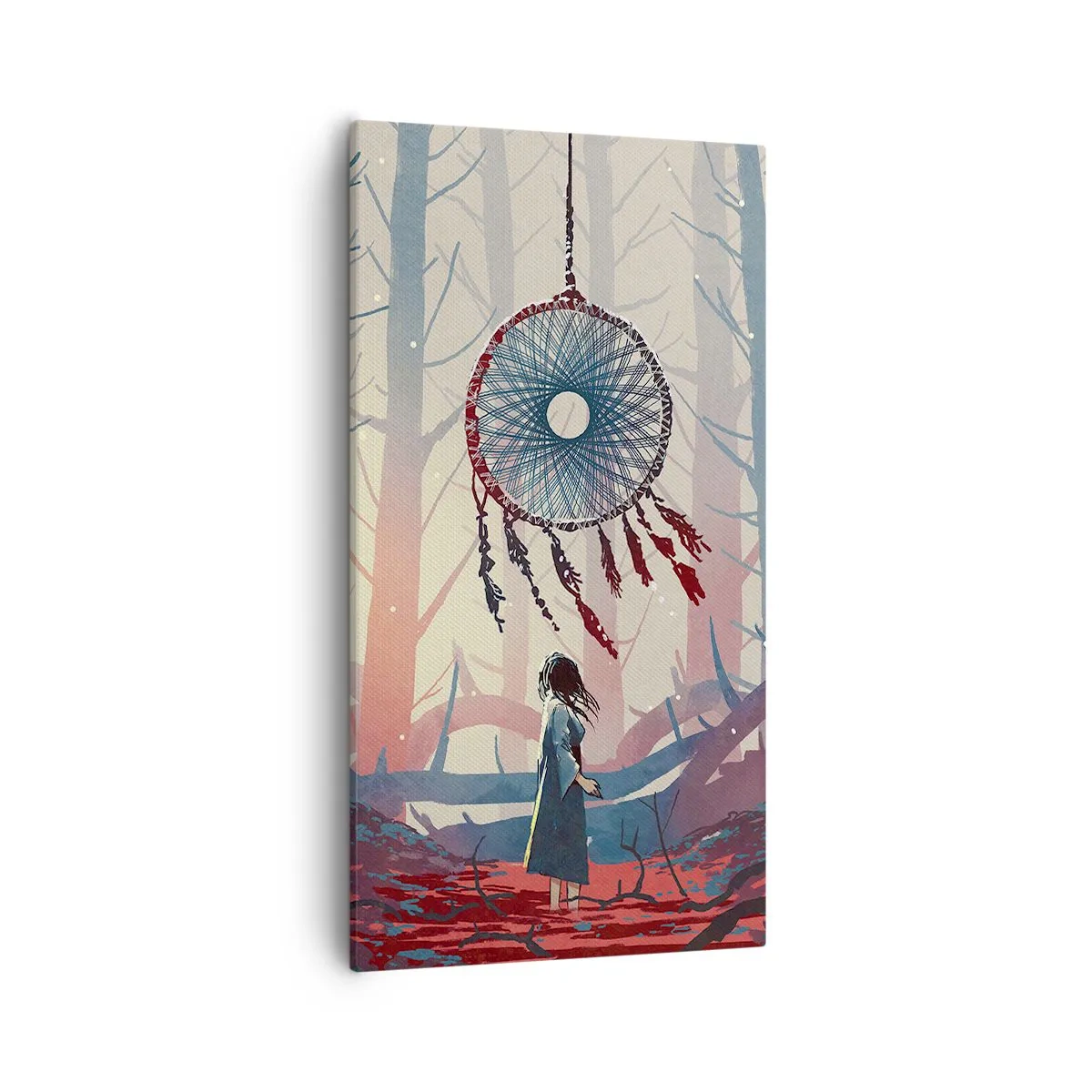 Canvastavla - Bild på duk - Hemlighetsfull ritual av lyckan - 55x100 cm