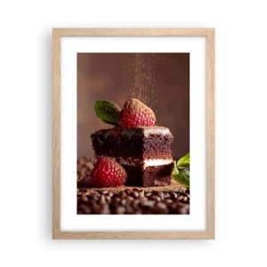 Affisch i ram av ljusek - Livet är ljuvt - 30x40 cm