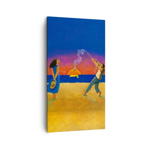Canvastavla - Bild på duk - Mer än en stjärna från himlen - 45x80 cm