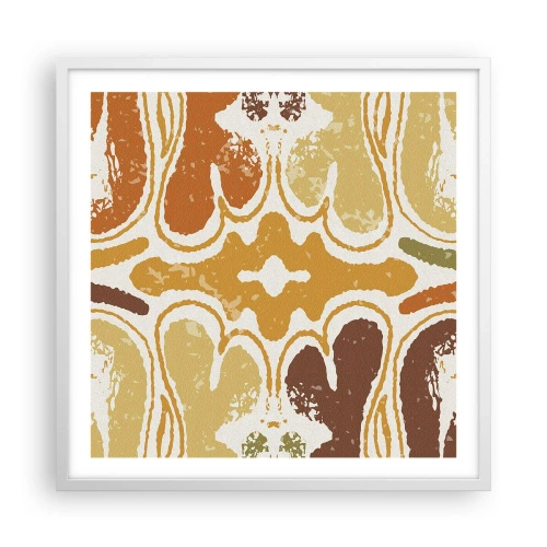 Affisch i vit ram - Sentimental abstraktion - 60x60 cm