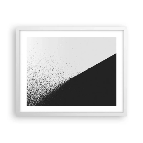 Affisch i vit ram - Snabbare, mer - 50x40 cm