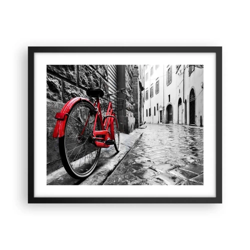 Affisch i svart ram - Den riktiga skönheten åldras inte - 50x40 cm