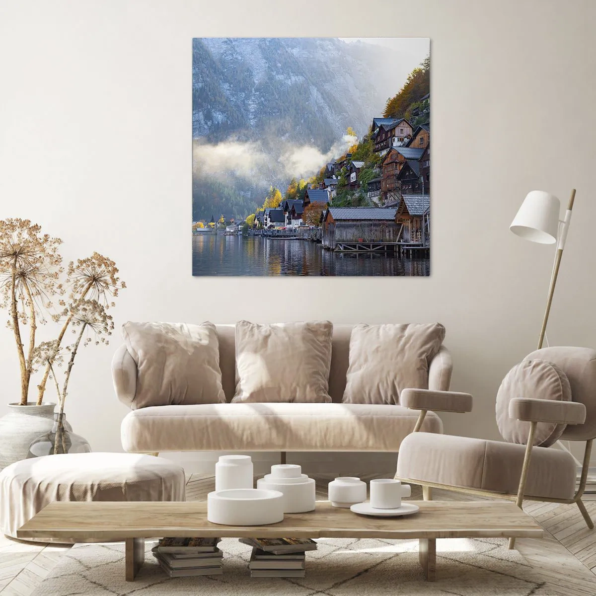 Canvastavla - Bild på duk - Alpina klimat - 60x60 cm