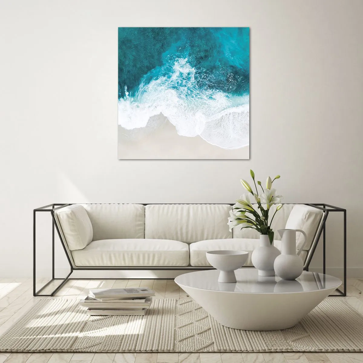 Glastavla - Bild på glas - Naturlig smekning - 60x60 cm