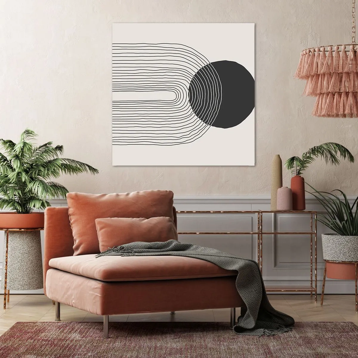 Canvastavla - Bild på duk - Darr och säkerhet - 60x60 cm