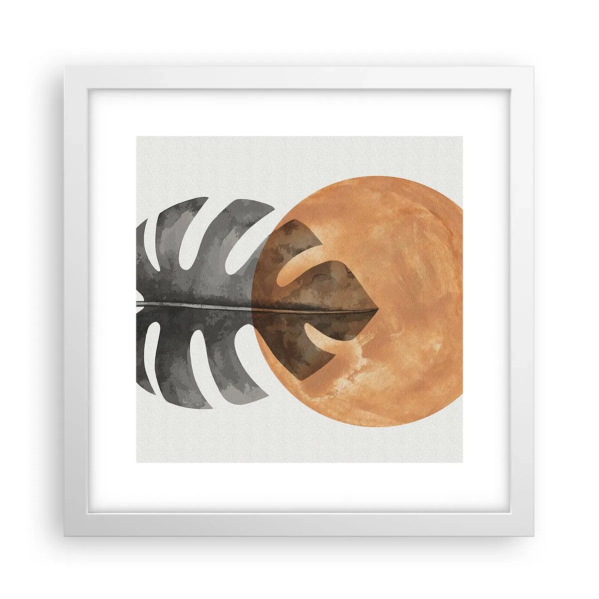 Affisch i vit ram - Alltid solen - 30x30 cm