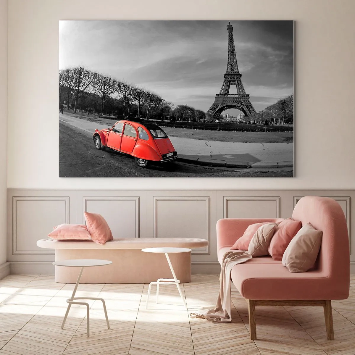 Glastavla - Bild på glas - Mera parisianskt än själva Paris - 120x80 cm