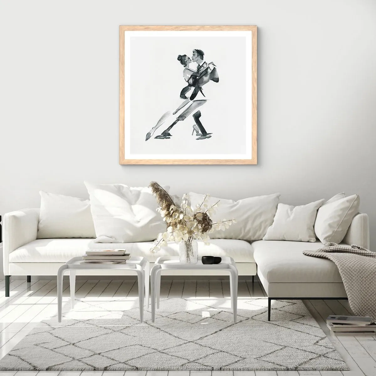 Affisch i ram av ljusek - I en rytm - 40x40 cm