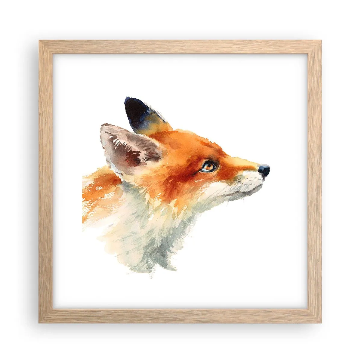 Affisch i ram av ljusek - Försiktighet skadar aldrig - 30x30 cm