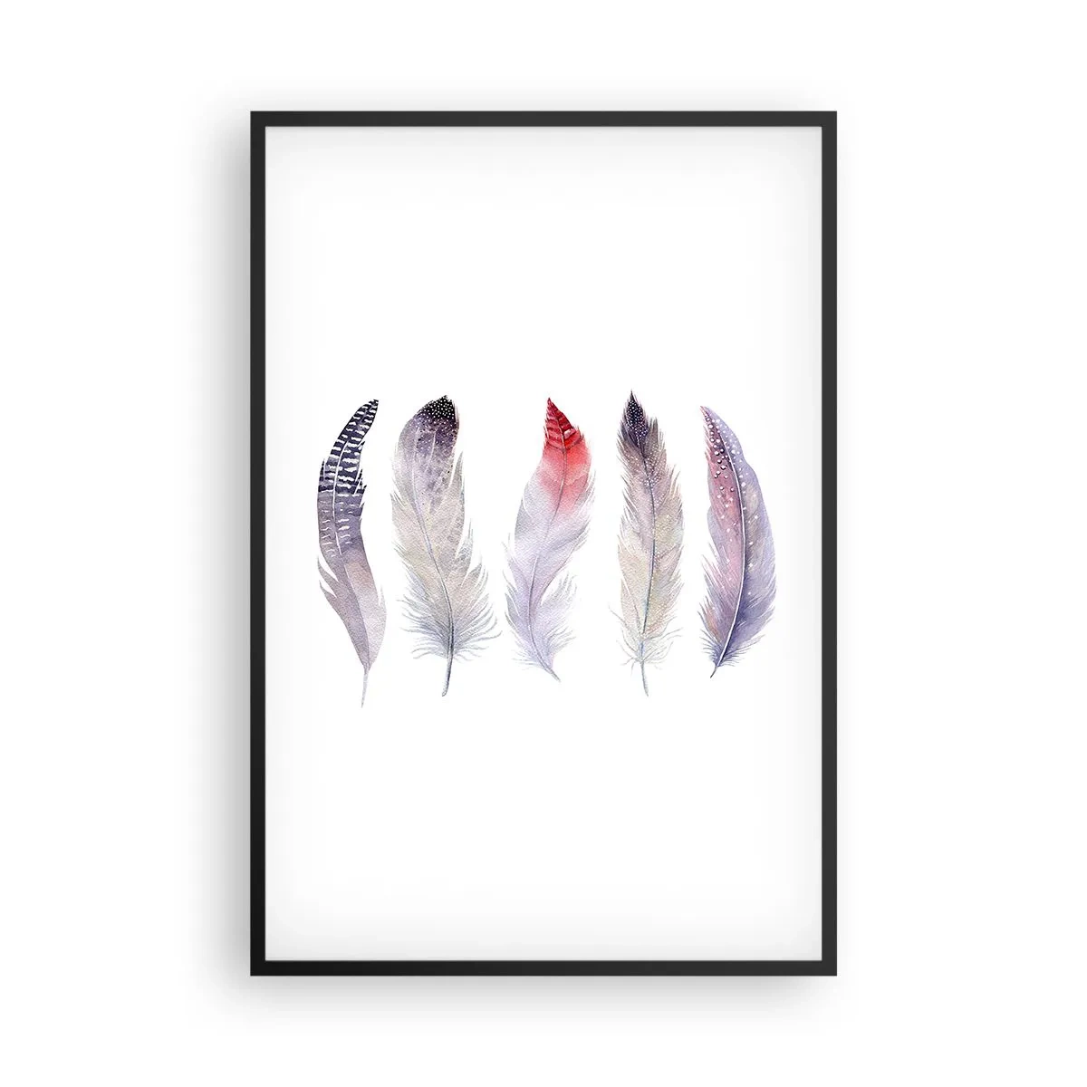 Affisch i svart ram - Fin som färgrik dimma - 61x91 cm