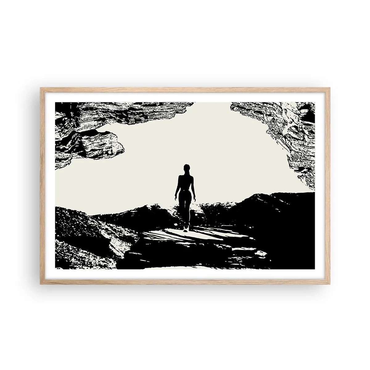 Affisch i ram av ljusek - En ny blick - 91x61 cm