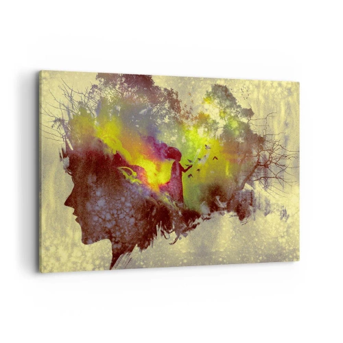 Canvastavla - Bild på duk - Moder Naturen - 100x70 cm