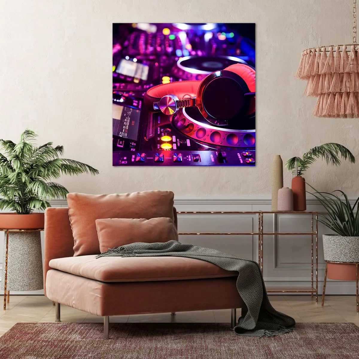 Canvastavla - Bild på duk - Innan partyt startar - 70x70 cm