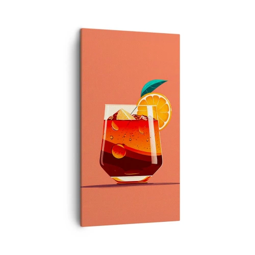 Canvastavla - Bild på duk - Sommarens förfriskning - 45x80 cm