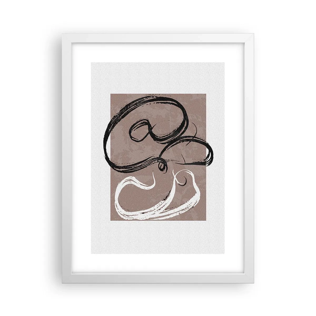 Affisch i vit ram - Komposition - sökande efter fullständighet - 30x40 cm