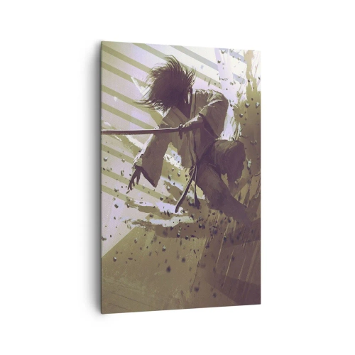 Canvastavla - Bild på duk - Du kan också bli samuraj - 80x120 cm