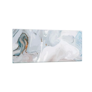 Glastavla - Bild på glas - Utbuktande vithet - 120x50 cm