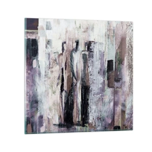 Glastavla - Bild på glas - De mystiska tre - 50x50 cm