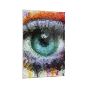 Glastavla - Bild på glas - Kristallögonens glans - 70x100 cm