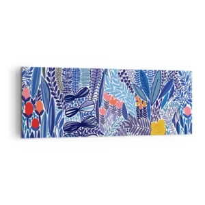 Canvastavla - Bild på duk - Hawaii-trädgård - 140x50 cm