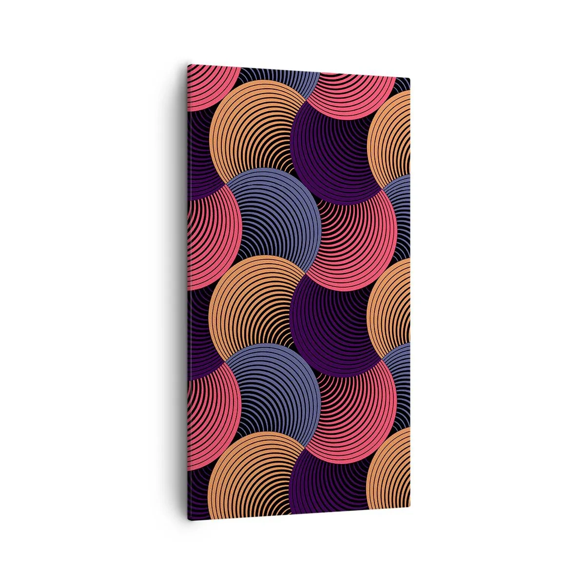 Canvastavla - Bild på duk - I en cirkulär rytm - 55x100 cm