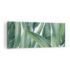 Canvastavla - Bild på duk - Grönskan i sig själv - 100x40 cm