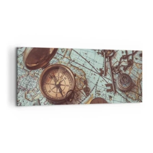 Canvastavla - Bild på duk - För äventyrare - 120x50 cm
