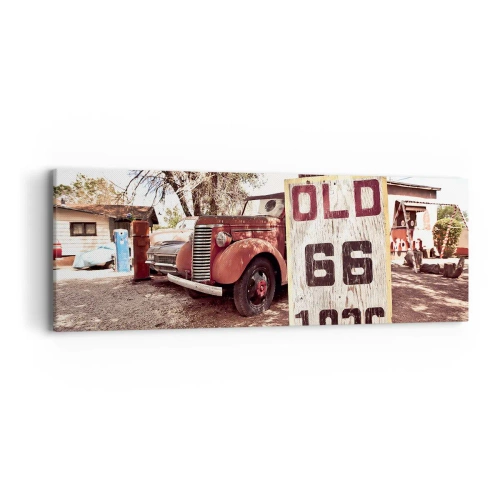 Canvastavla - Bild på duk - Amerikanska provinsens legend - 90x30 cm