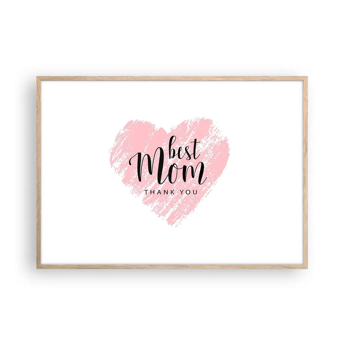 Affisch i ram av ljusek - Alltid rätt ögonblick - 100x70 cm