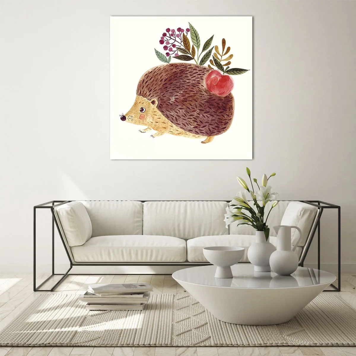 Glastavla - Bild på glas - Och du gillar mig redan - 40x40 cm